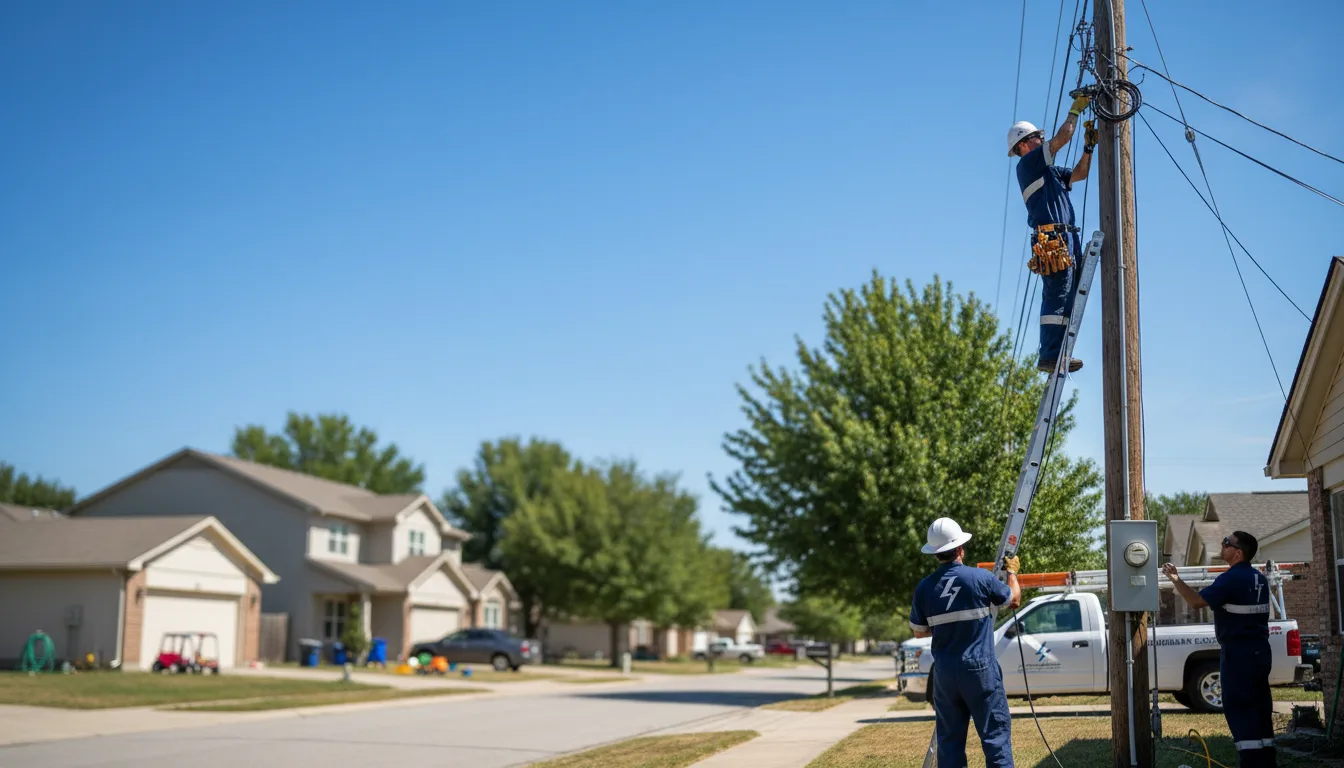 Residential electrician providing installation services in Winchester, AR